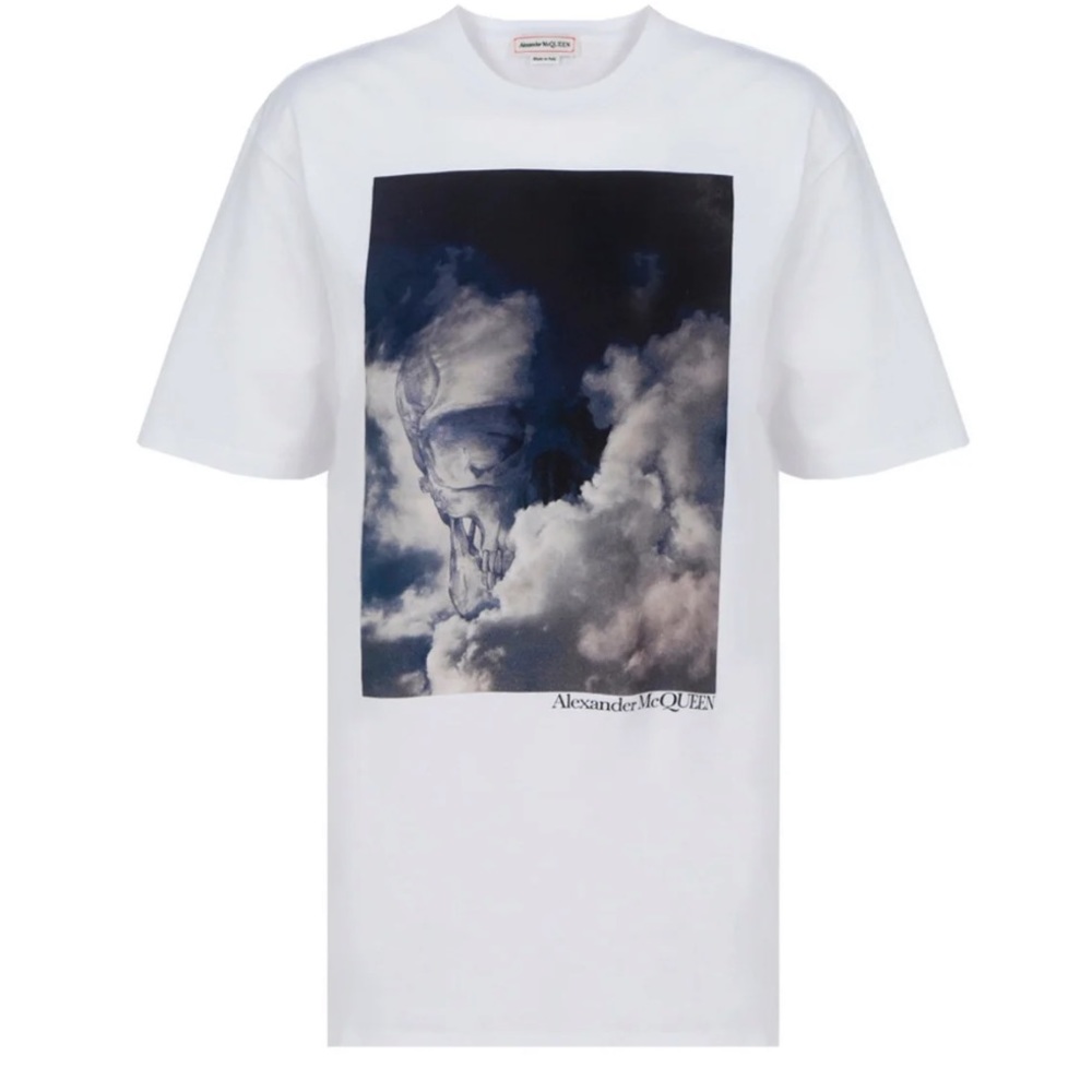 SOLD! NWT Alexander McQueen Graphic Printed Crewneck T-Shirt Size: IT40 165/88A - Picture 6 of 16